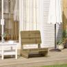 Durable Pine Garden Chair 60x64x70.5 cm - Rustic Elegance