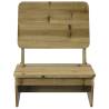 Durable Pine Garden Chair 60x64x70.5 cm - Rustic Elegance