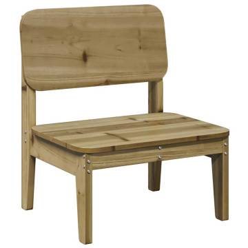 Rustic Garden Chairs - 2 pcs Impregnated Wood Pine | HipoMarket