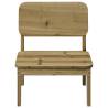 Rustic Garden Chairs - 2 pcs Impregnated Wood Pine | HipoMarket