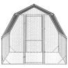 Sturdy Chicken Run with Roof - Galvanised Steel 2.5x2x2.25m