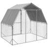 Sturdy Chicken Run with Roof - Galvanised Steel 2.5x2x2.25m