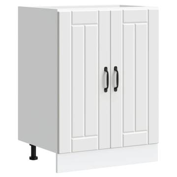 Sink Base Cabinet Lucca White - Durable Kitchen Storage