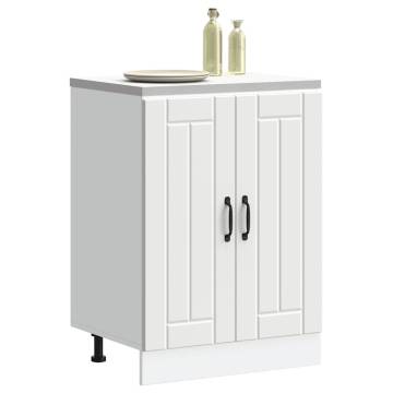 Sink Base Cabinet Lucca White - Durable Kitchen Storage