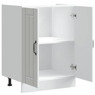 Sink Base Cabinet Lucca White - Durable Kitchen Storage