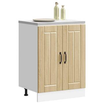 Sink Base Cabinet Lucca Sonoma Oak - Durable & Spacious