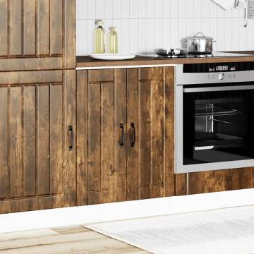 Sink Base Cabinet Lucca - Smoked Oak Engineered Wood