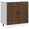  Sink Base Cabinet Lucca Brown Oak Engineered Wood Colour brown oak Quantity in Package 1 Model 1x bottom cabinet (2 doors) 80 cm Number of 