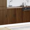 Sink Base Cabinet Lucca Brown Oak - Ample Storage & Durable Design