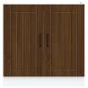 Sink Base Cabinet Lucca Brown Oak - Ample Storage & Durable Design