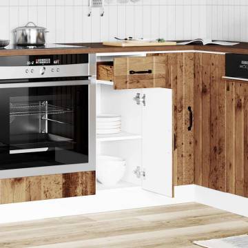 Lucca Old Wood Kitchen Base Cabinet - Stylish & Durable Storage