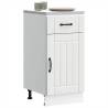 Lucca White Engineered Wood Kitchen Base Cabinet - HipoMarket