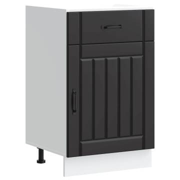 Lucca Black Kitchen Base Cabinet | Durable & Stylish Storage