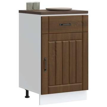 Kitchen Base Cabinet Lucca Brown Oak - Stylish & Durable Storage