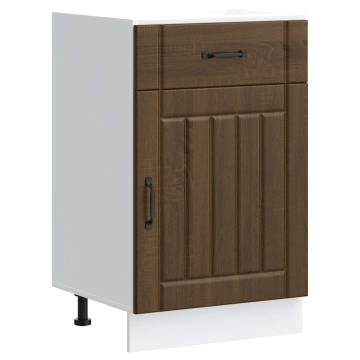 Kitchen Base Cabinet Lucca Brown Oak - Stylish & Durable Storage