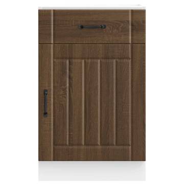 Kitchen Base Cabinet Lucca Brown Oak - Stylish & Durable Storage