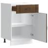 Kitchen Base Cabinet Lucca Brown Oak - Stylish & Durable Storage