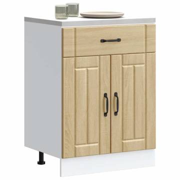 Kitchen Base Cabinet Lucca Sonoma Oak - Stylish Storage Solution