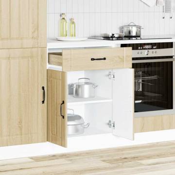 Kitchen Base Cabinet Lucca Sonoma Oak - Stylish Storage Solution