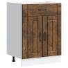 Lucca Smoked Oak Kitchen Base Cabinet | Ample Storage Space