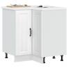  Kitchen Corner Base Cabinet Lucca White Engineered Wood Colour white Quantity in Package 1 Model corner cabinet 75.5 cm Number of 