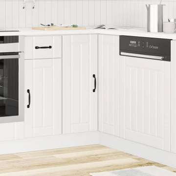 Kitchen Corner Base Cabinet Lucca White | Hipomarket UK