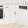 Kitchen Corner Base Cabinet Lucca White | Hipomarket UK