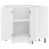 Kitchen Corner Base Cabinet Lucca White | Hipomarket UK