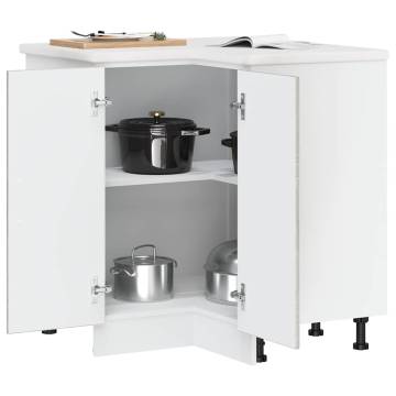 Lucca Grey Sonoma Kitchen Corner Base Cabinet - Space Saver