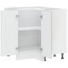 Lucca Grey Sonoma Kitchen Corner Base Cabinet - Space Saver