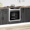 Oven Cabinet Lucca Black Engineered Wood | Hipomarket UK