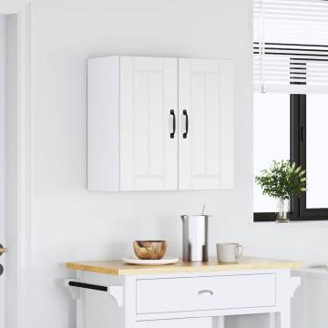 Kitchen Wall Cabinet Lucca - Stylish White Engineered Wood