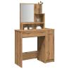 Artisan Oak Dressing Table with Mirror - Stylish & Functional