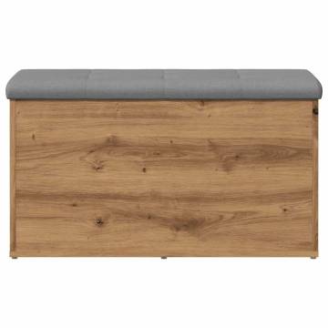 Artisan Oak Storage Bench - 82x42x45 cm | Hipomarket