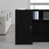 Storage Cabinet Black 50x45x103.5 cm | Stylish Organization