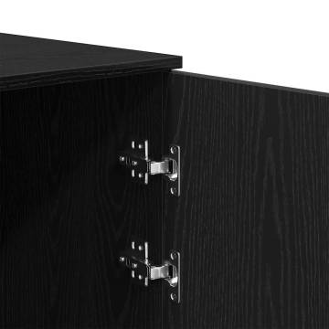 Storage Cabinet Black 50x45x103.5 cm | Stylish Organization