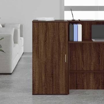 Brown Oak Storage Cabinet - 50x45x103.5 cm | Hipomarket UK