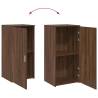 Brown Oak Storage Cabinet - 50x45x103.5 cm | Hipomarket UK