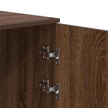 Brown Oak Storage Cabinet - 50x45x103.5 cm | Hipomarket UK