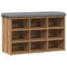 Shoe Bench Artisan Oak - Stylish Storage & Seating Solution