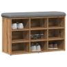 Shoe Bench Artisan Oak - Stylish Storage & Seating Solution