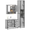 4 Piece Grey Sonoma Bathroom Furniture Set | Hipomarket