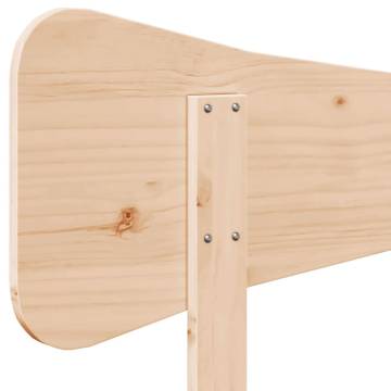 Stylish Solid Pine Headboard - 75 cm for Your Bedroom