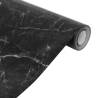 Furniture Stickers Self-Adhesive Marble Black 90x500 cm PVC