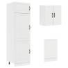 Kalmar 8 Piece Kitchen Cabinet Set - White Engineered Wood