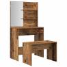 Dressing Table Set - Old Wood Engineered Wood | HipoMarket UK