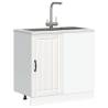  Sink Base Cabinet Lucca White Engineered Wood Colour white Quantity in Package 1 Model 1x corner bottom cabinet (1 door) 86 cm Number of 