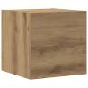 Stylish Wall Mounted TV Cabinets - 8 Pcs Artisan Oak