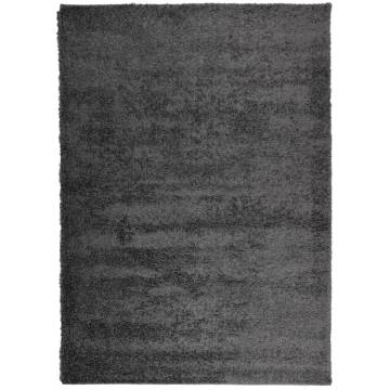 Shaggy Rug High Pile Modern Anthracite - 240x340 cm