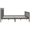 Grey Solid Wood Pine Bed Frame 180x200 cm - Super King Size